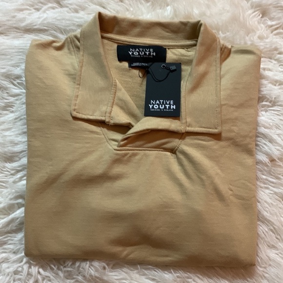 NWT Native Youth England sweatshirt men/Women front pocket v-neck size M & L - Picture 3 of 10